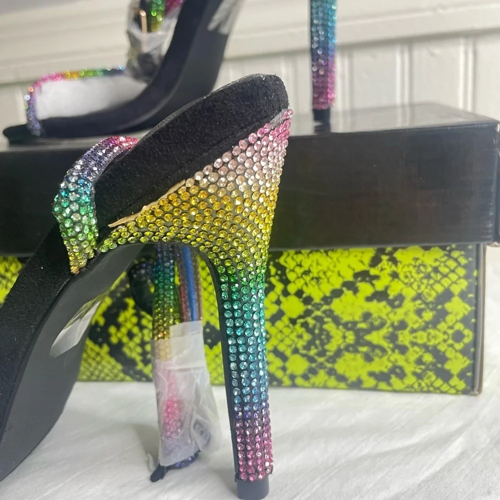 Cape Robbin Multicolor Rhinestone Heels